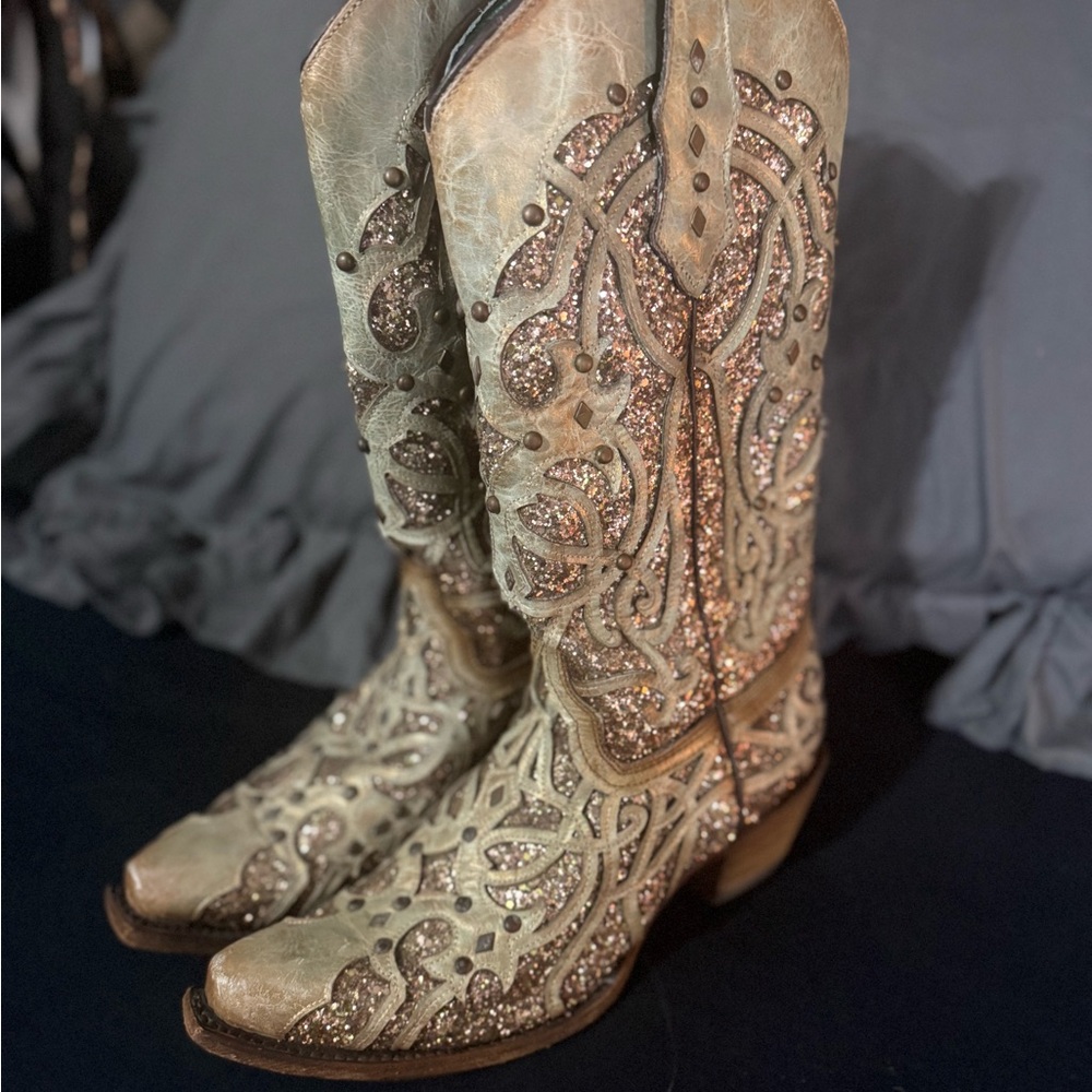 Correa glitter changing cowboy boots